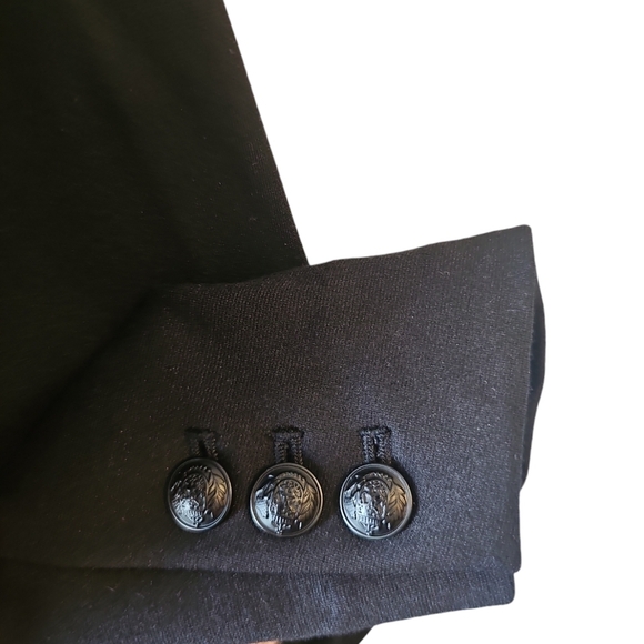 Lane Bryant The Bryant blazer sz 28 black double breasted buttons - Picture 7 of 8